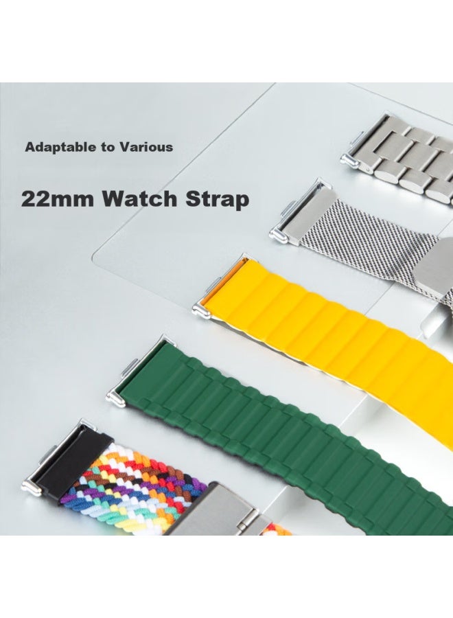 Watchbond Compatible With Xiaomi Watch 4 Connector, Universal Connector For Xiaomi Band 8 Pro, 22mm Metal Adapter, Quick-release Buckle, Universal Stainless Steel Head, Replacement Accessories - Image 4