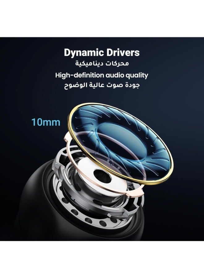 سماعات اذن سلكية بمنفذ USB C مع ميكروفون لاجهزة ايفون 16/16 بلس/16 برو/16 برو ماكس وسامسونج S23/S23 الترا، S22/S22 الترا، S21، A04، ريدمي نوت 12/12 برو، ون بلس، داخل الأذن - Image 3