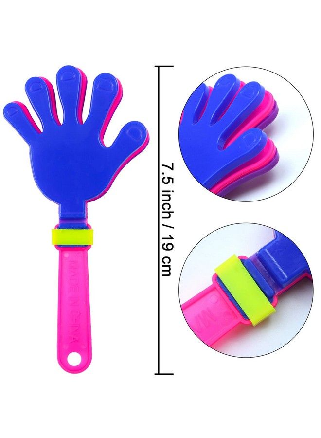 Resinta 24 Pieces Hand Clappers Plastic Noisemaker Noise Makers With Drawstring Bag For Fiesta Party Birthday Favors 7.5 Inch - Image 4