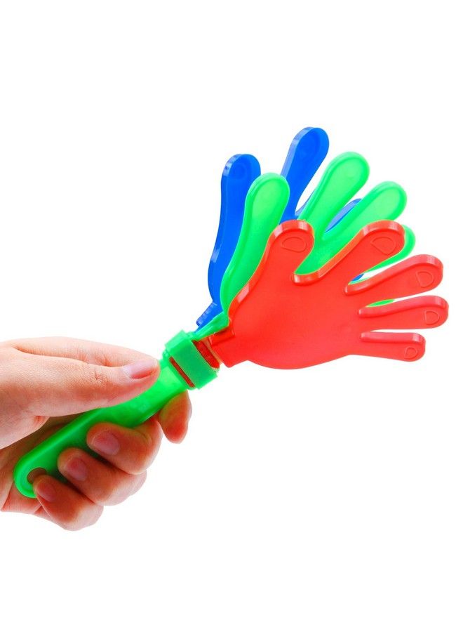 Resinta 24 Pieces Hand Clappers Plastic Noisemaker Noise Makers With Drawstring Bag For Fiesta Party Birthday Favors 7.5 Inch - Image 5