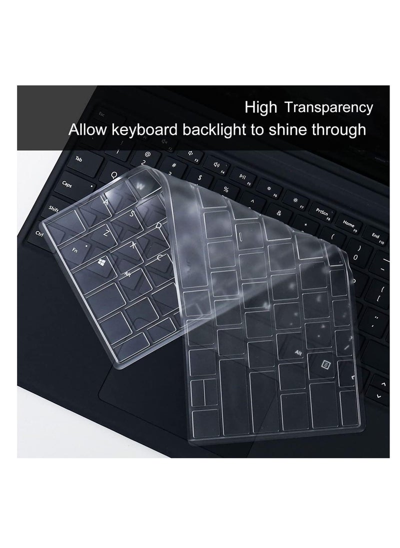 Soft Keyboard Cover for 13 inch Microsoft Surface Pro 2024 Copliot PC 11th Edition/ Surface Pro 10 2024 / Surface Pro 9 2022 / Surface Pro 8 2019 / Surface Pro X 2021 Tablet Keyboard Skin, US Layout