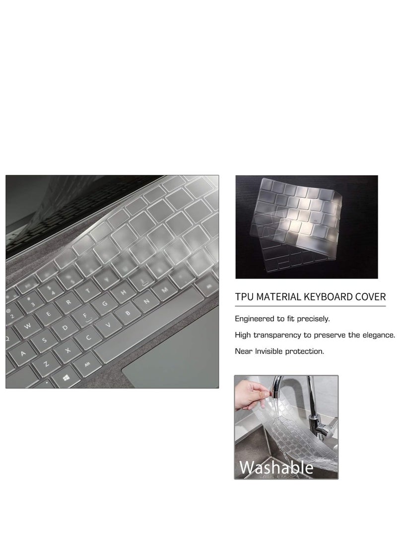 Soft Keyboard Cover for 13 inch Microsoft Surface Pro 2024 Copliot PC 11th Edition/ Surface Pro 10 2024 / Surface Pro 9 2022 / Surface Pro 8 2019 / Surface Pro X 2021 Tablet Keyboard Skin, US Layout