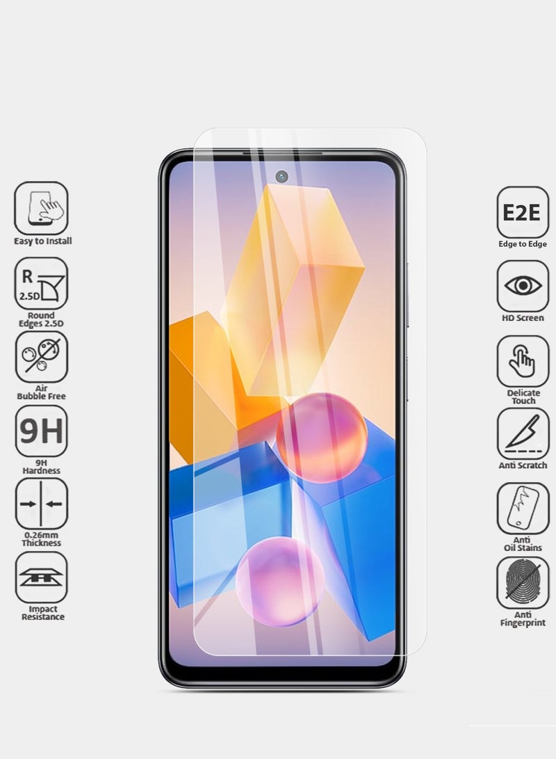 Techie Infinix Smart 8 Case and Screen Protector Combo Pack 3 in 1 - Transparent TPU Bumper Case with HD Tempered Glass Screen Protectors - Image 4