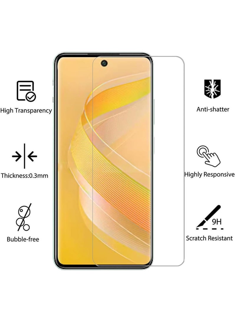 Techie Infinix Smart 8 Case and Screen Protector Combo Pack 3 in 1 - Transparent TPU Bumper Case with HD Tempered Glass Screen Protectors - Image 2