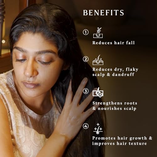 Old School Rituals 63-Herb Hair Oil Elixir | With Coconut, Bhringraj, Hibiscus, Amla & Vetiver | Strengthens Roots, Reduces Hair Fall, Promotes Growth | Natural & Clean Beauty Formula – 100ml - Image 3