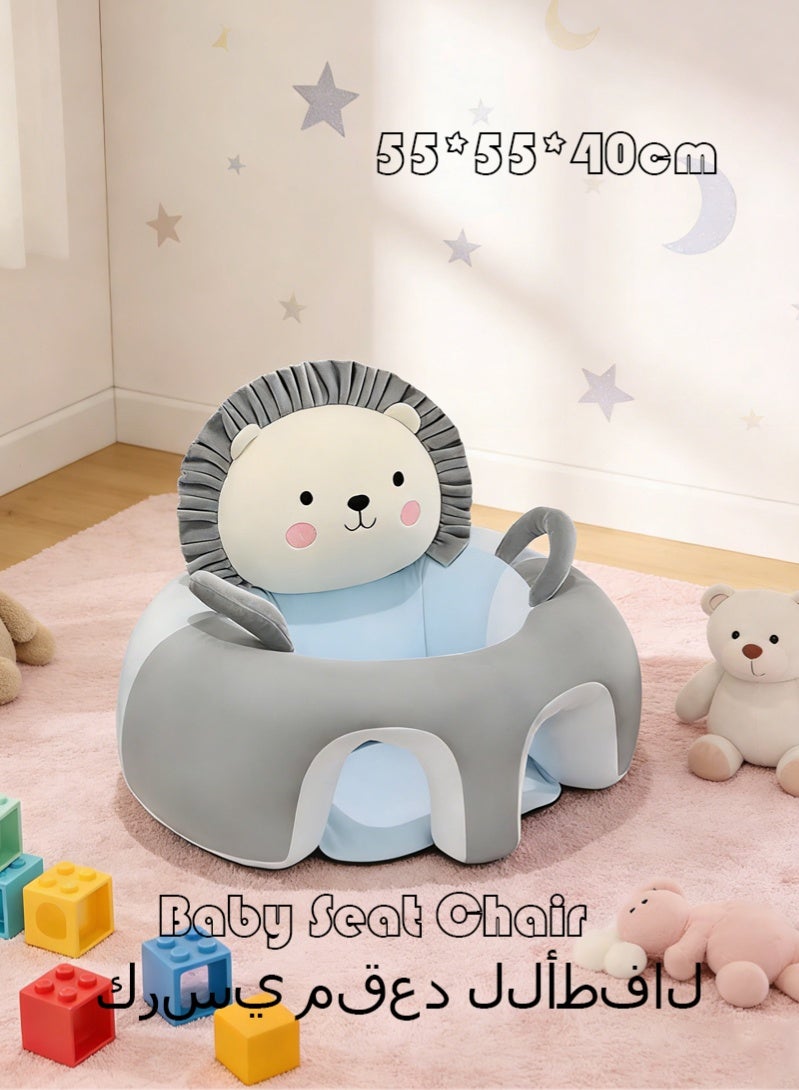 Halamine Baby Seat Chair ，Children's Plush Chair ，Sofa Chair for Children's Room， Baby Seat Aid Support Seat Learning Sitting Safety Seat Cushion Cuddly Toy Animal Children's Chair Plush Toys Toddler Furniture - Image 1