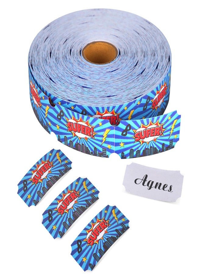 DLUGOPIS ١٠٠٠ قطعة من تذاكر المكافآت التحفيزية المميزة، تذاكر السحب، تذاكر زرقاء فردية لمكافأة الفصل - Image 1