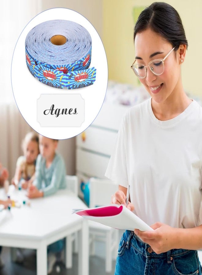 DLUGOPIS ١٠٠٠ قطعة من تذاكر المكافآت التحفيزية المميزة، تذاكر السحب، تذاكر زرقاء فردية لمكافأة الفصل - Image 5