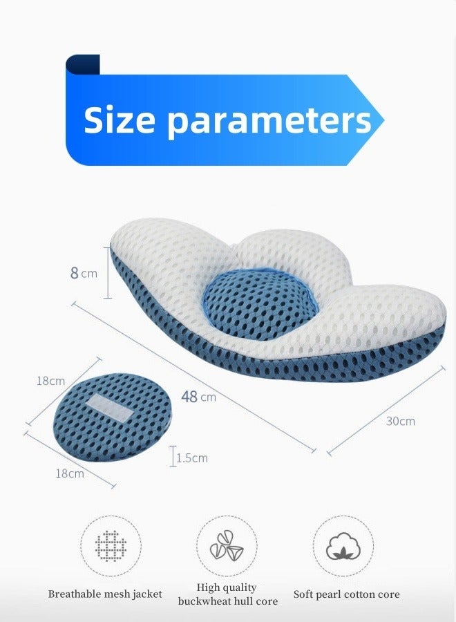 Sleeping Lumbar Cushion, Lumbar Pillow, Lumbar Disc Herniation Lumbar Support, Lumbar Support Pillow, Lying Height Adjustable, Relax Spine Sleeping Semicircular Lower Back Support Cushion  - Image 2