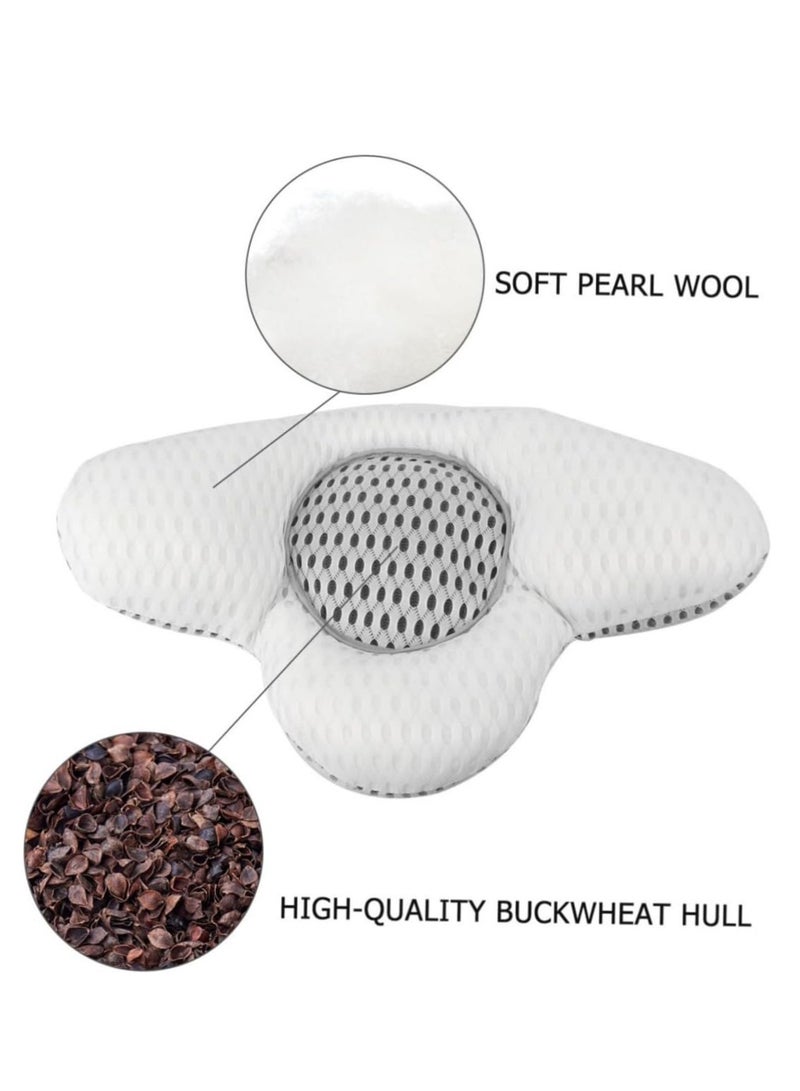 Sleeping Lumbar Cushion, Lumbar Pillow, Lumbar Disc Herniation Lumbar Support, Lumbar Support Pillow, Lying Height Adjustable, Relax Spine Sleeping Semicircular Lower Back Support Cushion  - Image 3