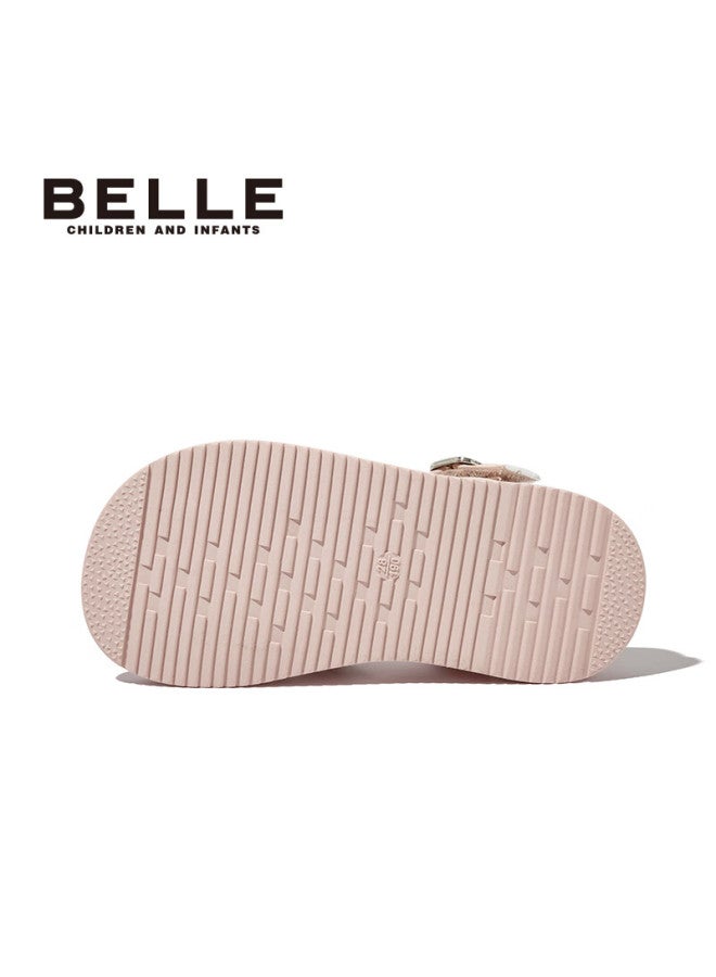 Belle Children's Sandals, Summer Girls' Princess Shoes, Fashionable Casual Shoes For Older Children, Pink, Size 31 - Image 4