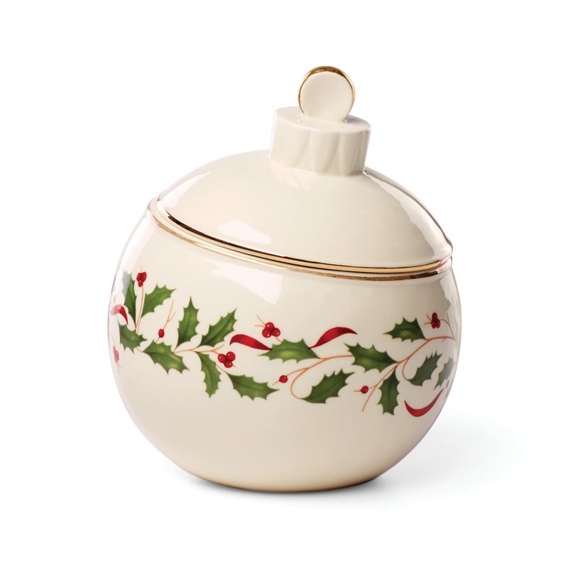 LENOX Lenox 890765 Holiday Ornament Candy Jar Christmas Hosting 