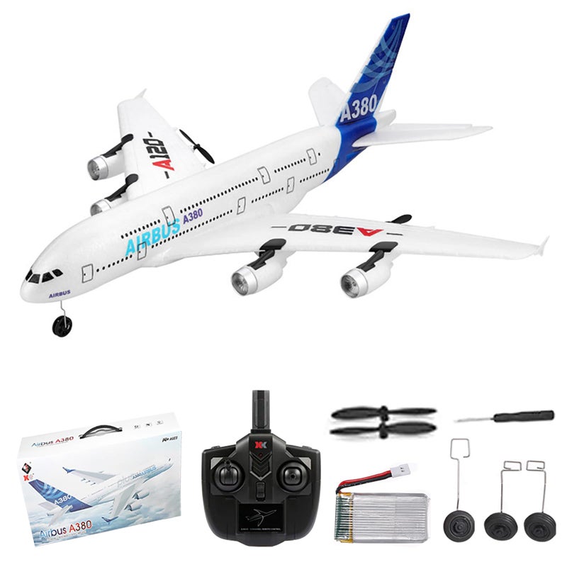GoolRC RC Airplane, WLtoys XK A120 A380 Aircar Model Plane, 3CH 2.4G Remote Control Airplane, EPP Fixed-Wing RC Aircraft RTF Toy for Adults - Image 1