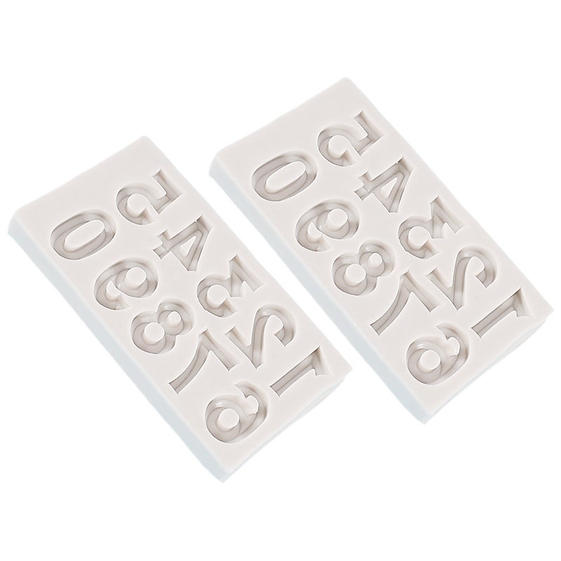 2pcs Silicone Number 0-9 Cake Molds Silicone Baking Molds Number Cookie Molds - Image 5