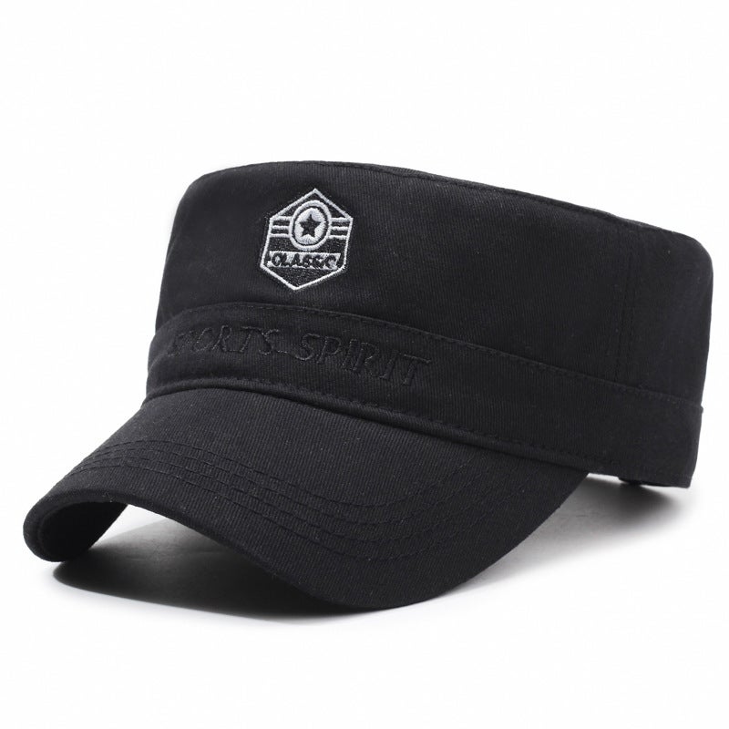 قبعة مسطحة عصرية للرجال بسيطة لأربعة مواسم قبعة تنفس بريطانية خفيفة الوزن - Image 1