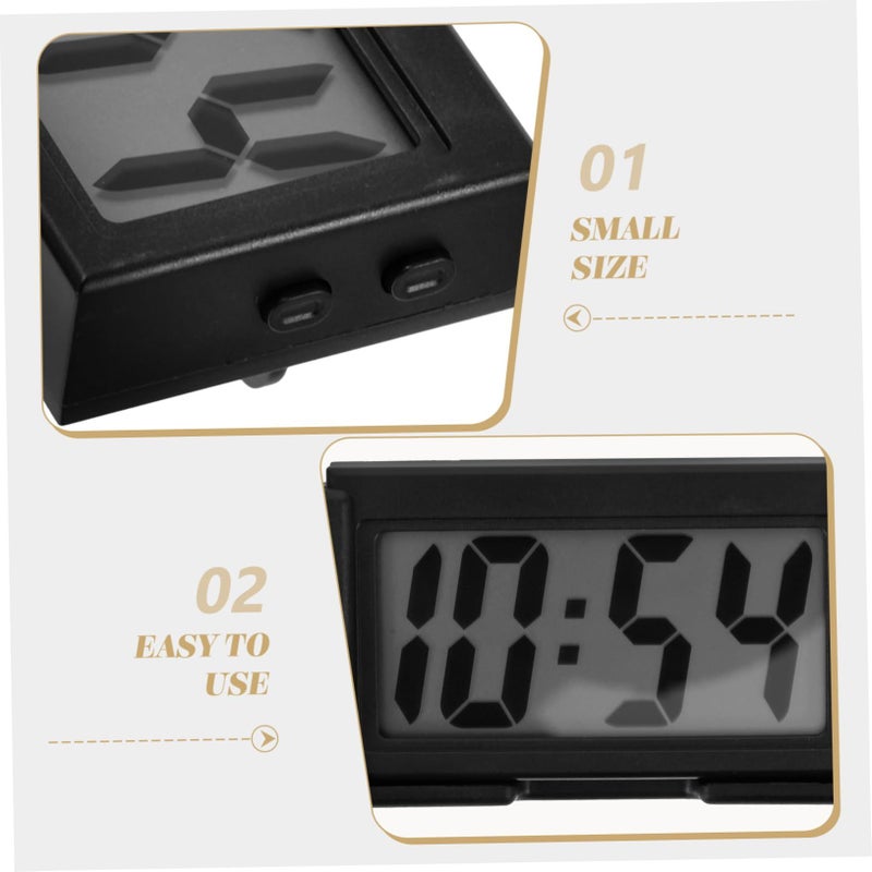 Mini LCD Dashboard Clock Precise Display for Car Desk Bedside - Image 4