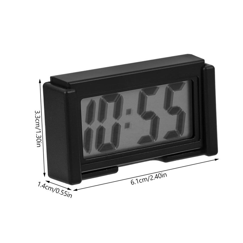 Mini LCD Dashboard Clock Precise Display for Car Desk Bedside - Image 3