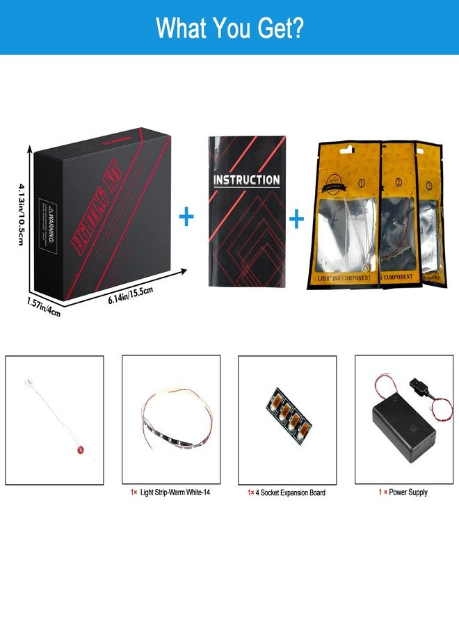 VONADO LED Light Kit Compatible with Lego Clone Commander Cody Helmet 75350, DIY Lighting Set Compatible with Cody Helmet 75350 (NO Model), Creative Lights Gift for The Clone Wars Fans - Image 5
