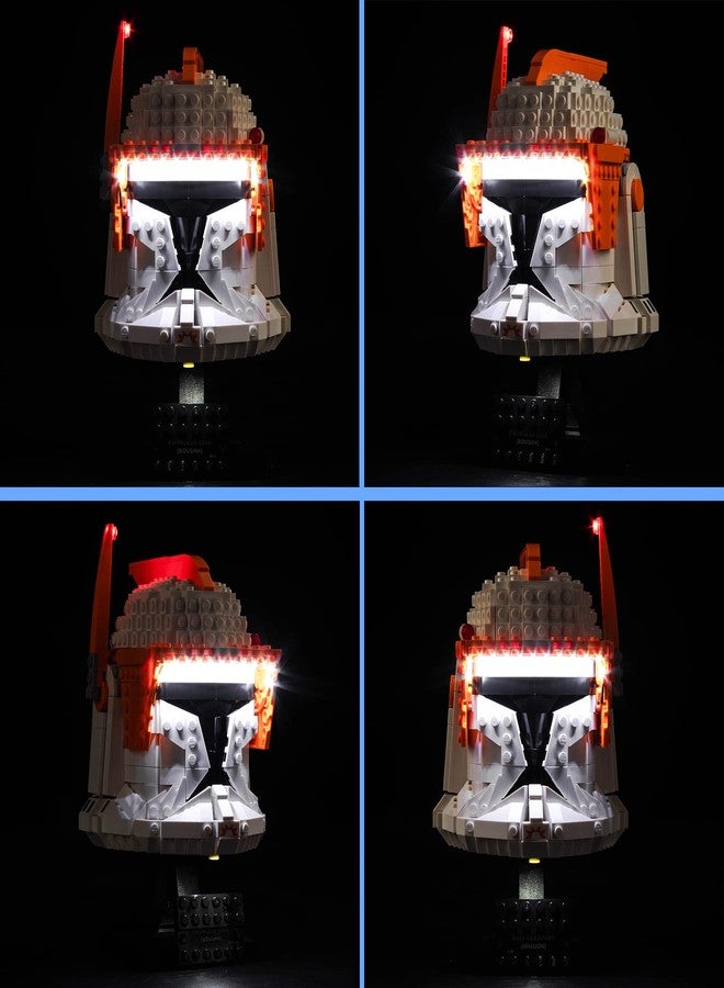 VONADO LED Light Kit Compatible with Lego Clone Commander Cody Helmet 75350, DIY Lighting Set Compatible with Cody Helmet 75350 (NO Model), Creative Lights Gift for The Clone Wars Fans - Image 3
