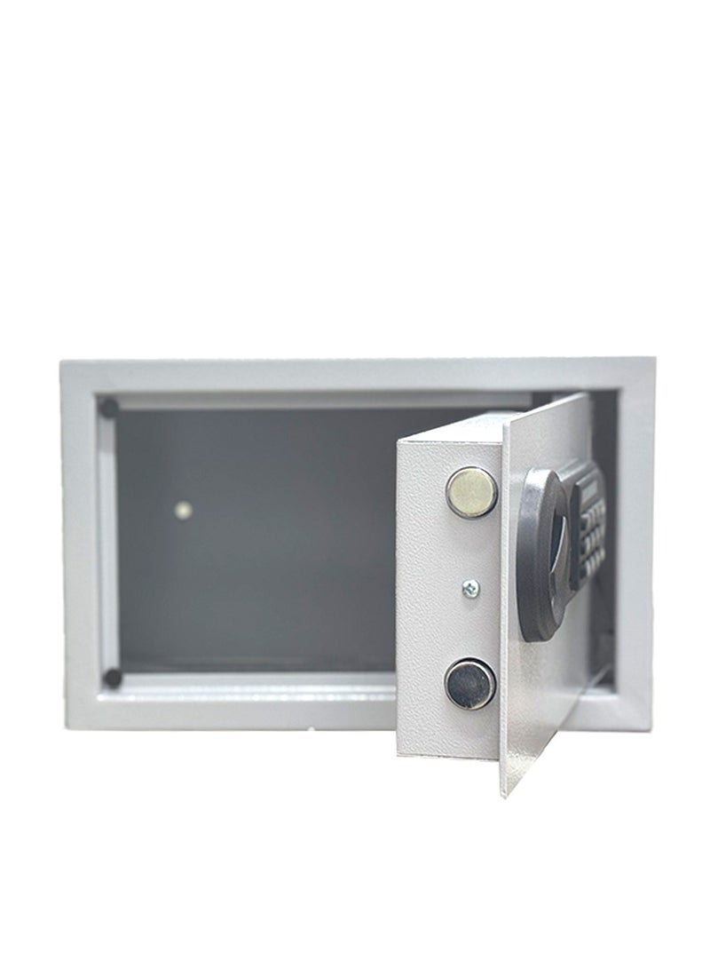 خزنة أمنية رقمية فاخرة مقاومة للحرائق ، مزودة ببصمة ولوحة أرقام الكترونية وقفل ومفتاح مادي 20*31*20 سم - Image 2