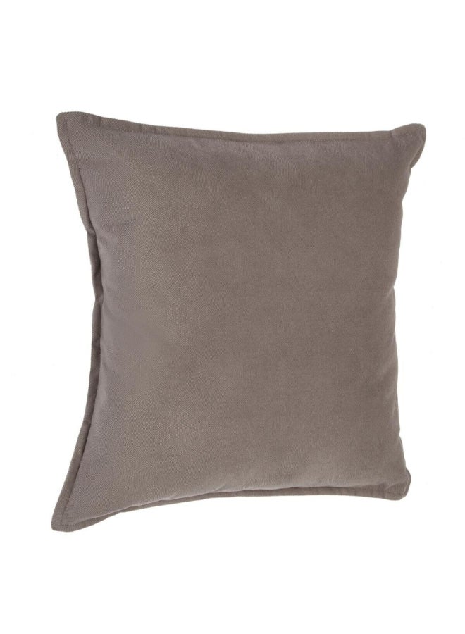 atmosphera Lilou High Quality Square Shaped Cushion Taupe 45 x 45cm 146200C - Image 1