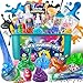 YOPINSAND Monster Slime Kit for Girls Galaxy Slime Making Kit for Girls Boys 312 Glimmer Crunchy DIY Slime Kit with Addins Foam Balls Charms GlittersParty Favors Gift Toys for Kids - Image 2