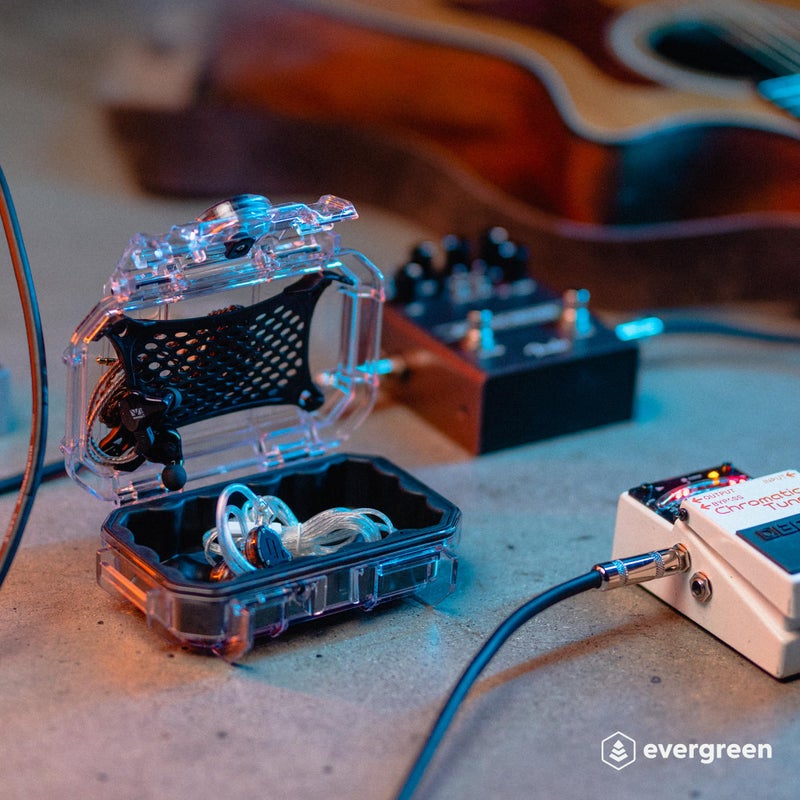 Evergreen | in Ear Monitor Protective Cases for IEM - Waterproof/USA Made - Suitable for KZ ZS10/ZS10 Pro/ZSN/ZST/AS10/AS16/Sure SE215-CL/SE201-K (52 Black) - Image 2