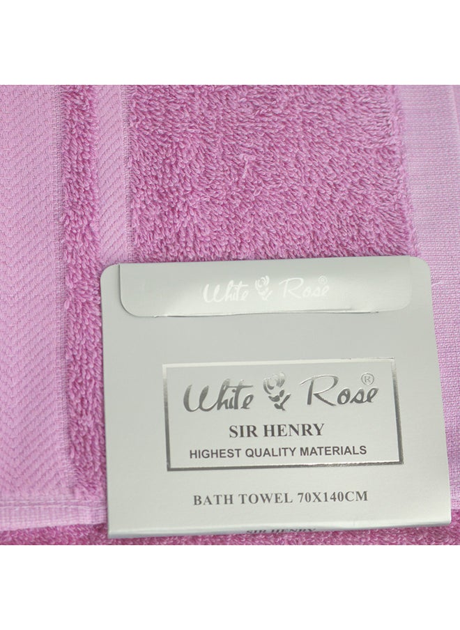 White Rose 4 Piece Bathroom Towel Set Sir Henry 450 Gsm 100% Cotton Terry 2 Bath Towel 70X140 Cm & 2 Hand Towel 50x90 cm Assorted Color Soft Feel Super Absorbent  - Image 3