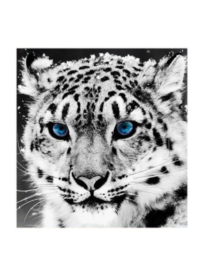 RYN White Tiger MDF Wall Art Multicolour 30x30centimeter - Image 1