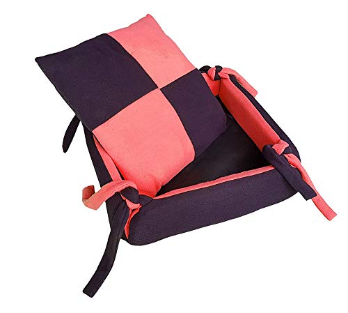 KOZI PET Dogs Bed Reversible Ultra Soft Bed with Pillows Size-Small Color (Red) - Image 3