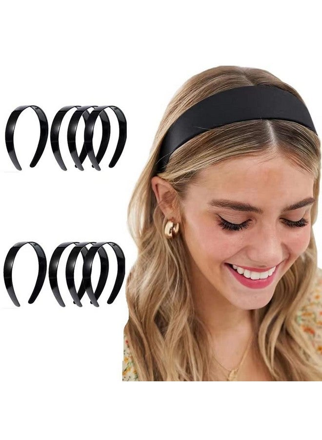 XUTONG Plastic Headbands20 Pack Black Plain Craft Plastic Headbands1 Inch Plastic Hard Headband With Teeth Head Band Women Girls - Image 3