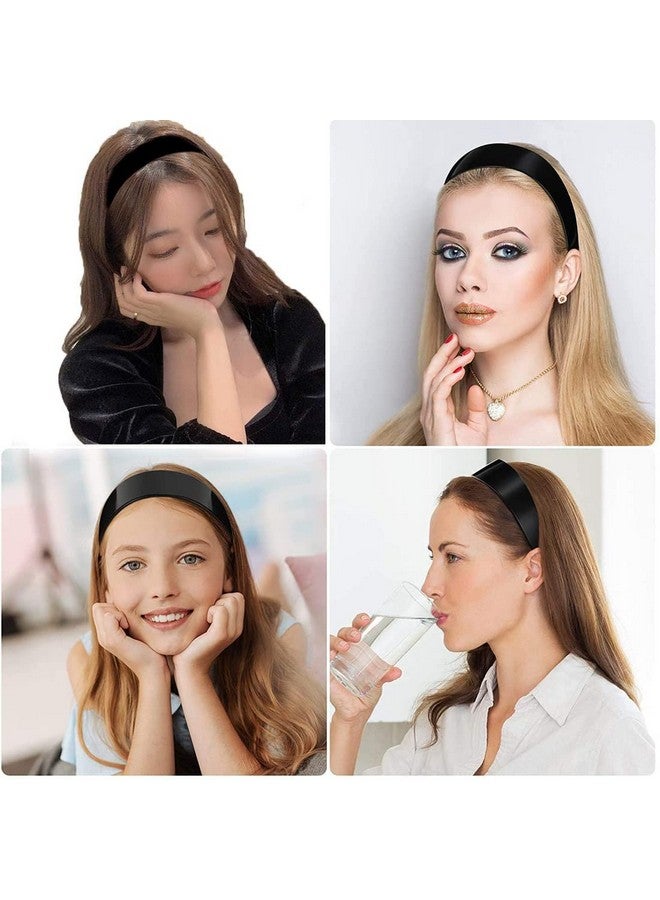 XUTONG Plastic Headbands20 Pack Black Plain Craft Plastic Headbands1 Inch Plastic Hard Headband With Teeth Head Band Women Girls - Image 5