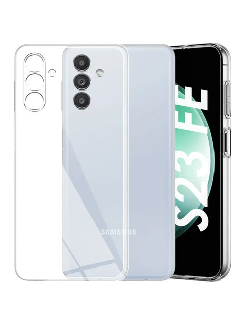 Samsung Galaxy S23 FE Shock Proof Case Cover - Ultra Clear, Durable & Accurate Cut-outs - Scratch, Dust & Smudge Protection - Clear Silicon Back Cover for Samsung Galaxy S23 FE