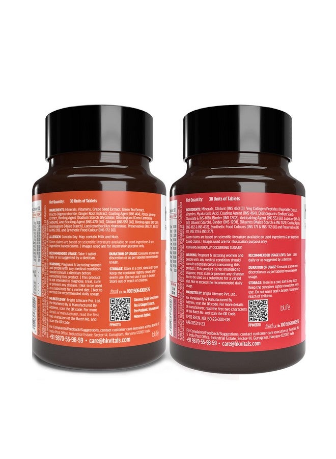 HEALTHKART هيلث كارت hk فيتالز متعدد الفيتامينات بلس للنساء والرجال (2x30 قرص) حزمة كومبو | للطاقة، المناعة، الأمعاء، القلب، المفاصل وصحة الجلد - Image 4