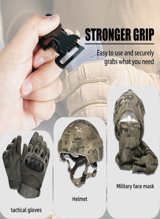 MELOTOUGH Tactical Glove Clip Work Glove Holder with 2 Alligator Clips for Tool Belt,Tactical Bag,Outdoor Accessory(Black 2pcs) - Image 4