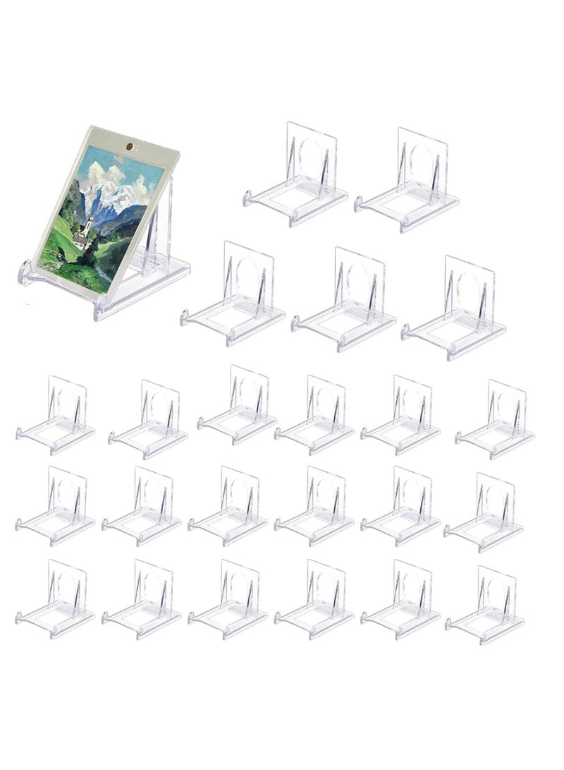Barakah 20pcs Adjustable Acrylic Plate Stands - Clear Easel Display Stand for Plates, Picture Frames, and Acrylic Art - Ideal for Home, Office, Festivals, and Parties - Image 1