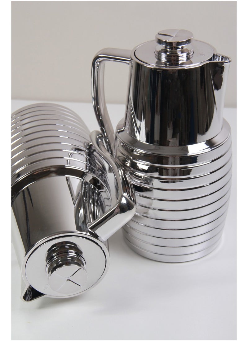 A set of thermoses,tea and coffee