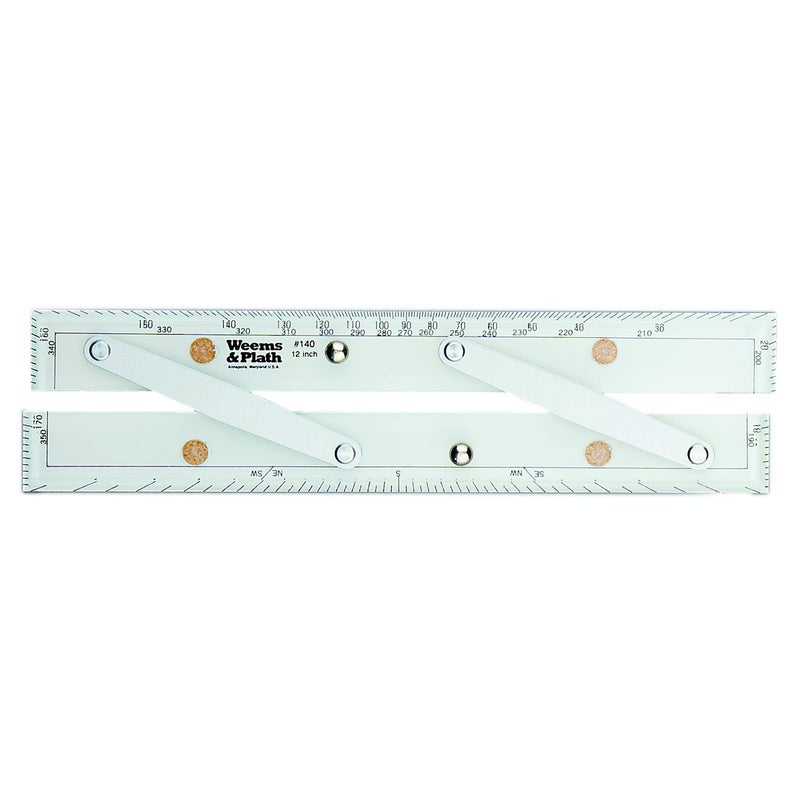 Weems & Plath 12â€ Parallel Ruler #140 with Brushed Aluminum Arms