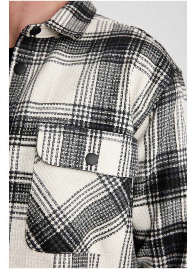 DeFacto - Man Relax Fit Woven Long Sleeve Shirt - Image 1
