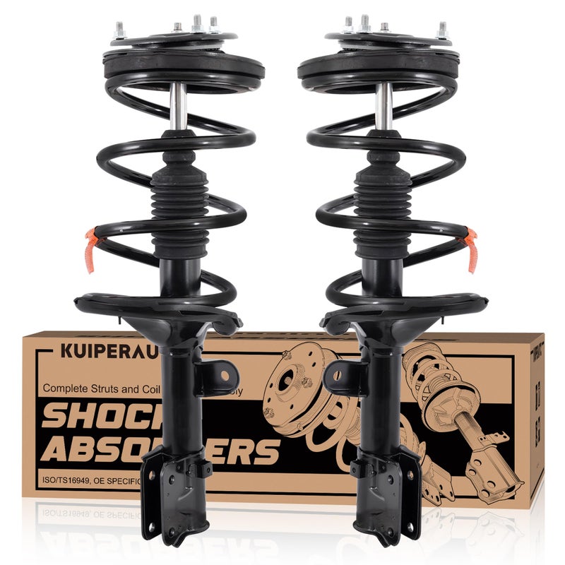 KUIPERAUTO Front Complete Struts Coil Spring Assembly 172918 172917 Compatible with 20072010 Hyundai Entourage 20062012 Kia Sedona Replacement Shock Absorbers