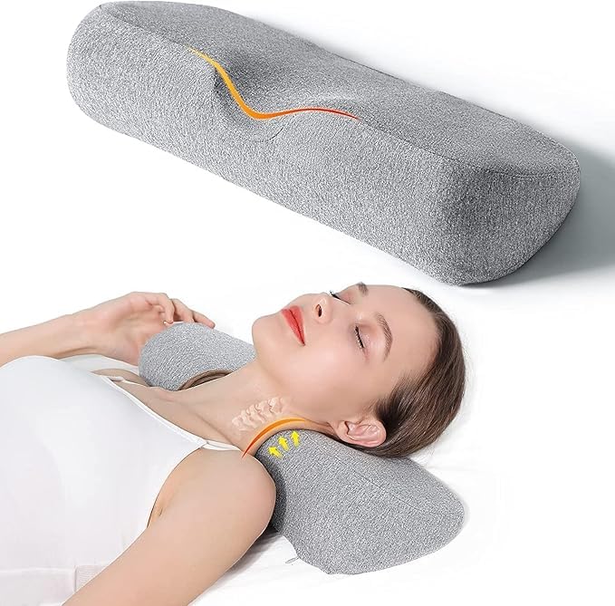 Pramit enterprise Pramit enterprise Memory Foam Orthopedic Medium Size Bolster Bed Pillows for Rest and Support with Breathable Zip Cover(18 * 7.5 * 5) - Image 3