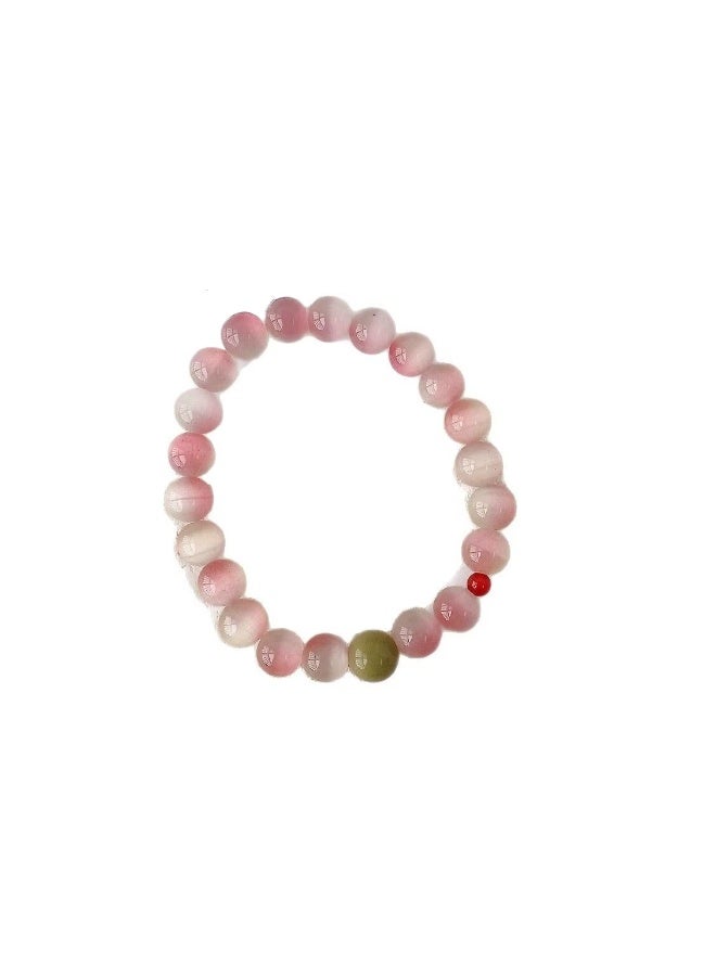Goolsky Gradient Beaded Bracelet – Minimalist Niche Jewelry for Women, Cool-Tone Lucky Charm Wristband - Image 2