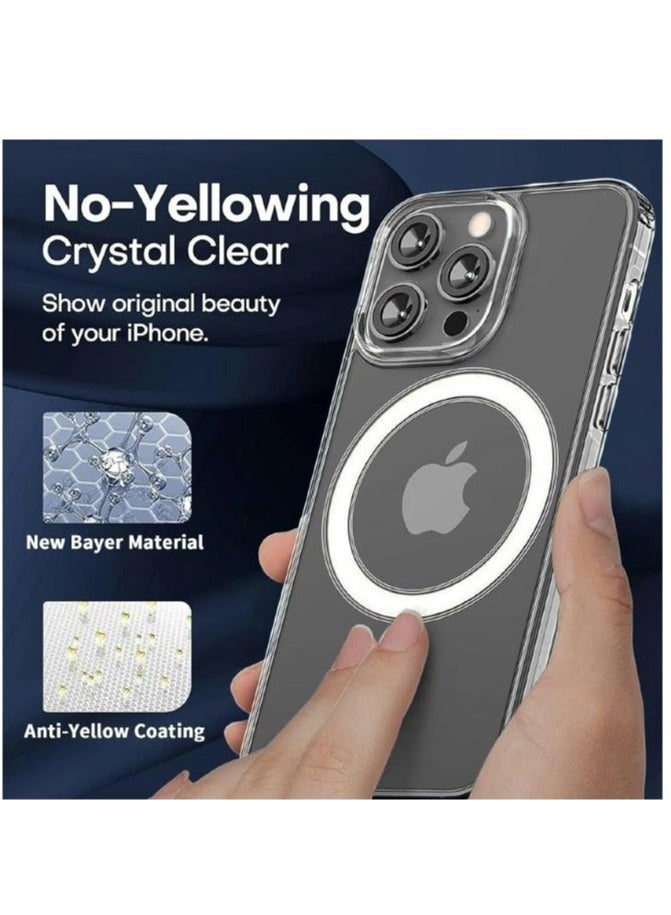 بكج الحماية الكاملة لـ آيفون 15 برو (iPhone 15 Pro) مع كفر يدعم الشحن اللاسلكي (MagSafe) حماية كاملة لجهازك ضد الخدوش والسقوط (7in1), البكج الأصلي من S-TOP