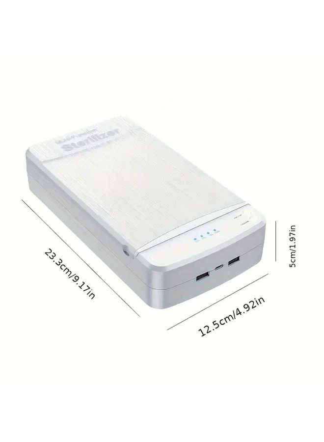 Black USB Multipurpose Toothbrush Phone Case Disinfection Box With One Button - Image 4