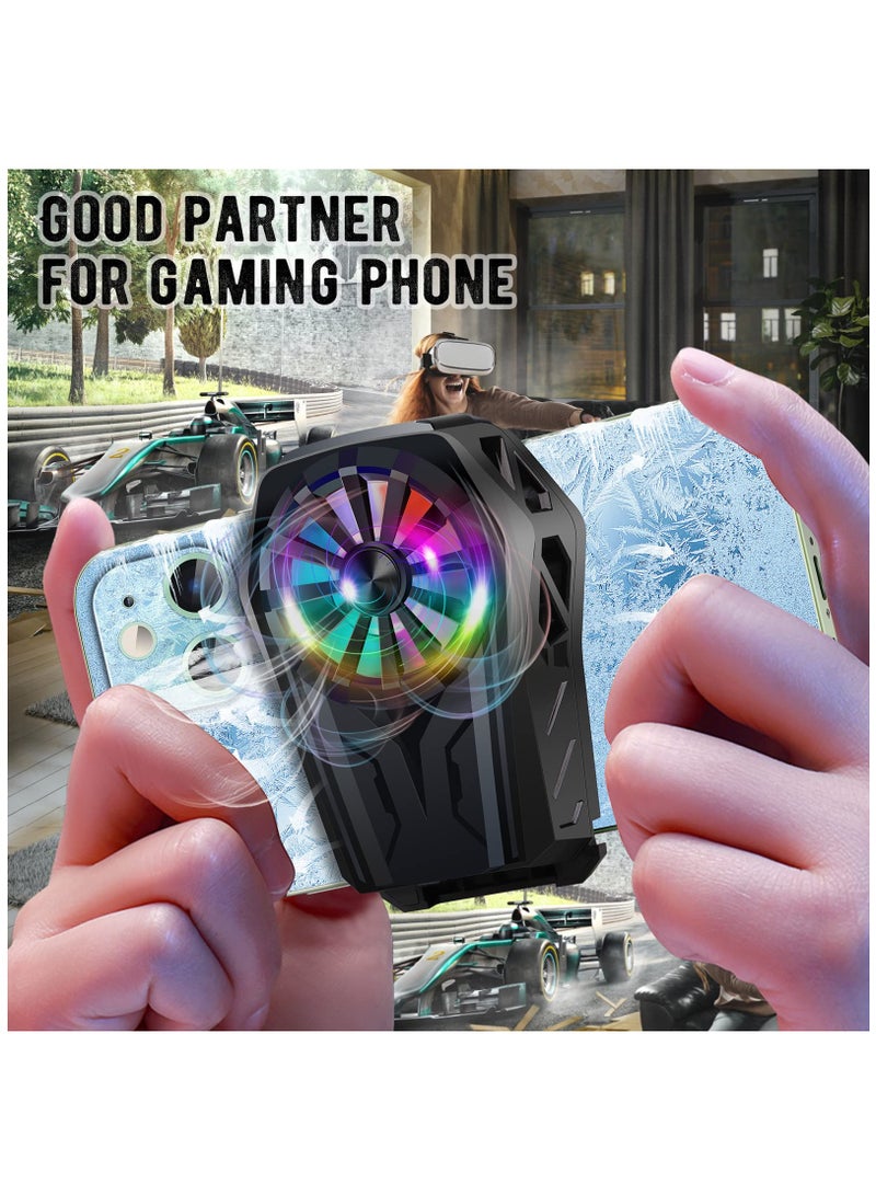 Phone Cooler Semiconductor Heatsink for 4-7.5 Android/iPhone Phone Fast Cooling with Cooling Fan and game fingertips for Phone Cooling - Image 5