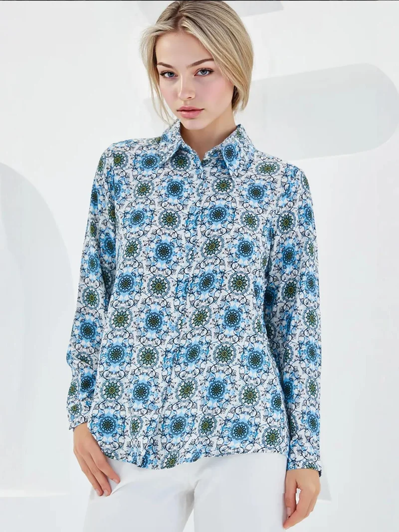 BIG DART BDART Patterned Long Sleeve Shirt