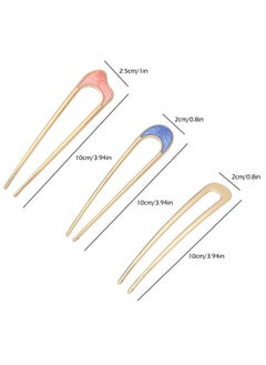 DanziX 12Pcs U Shaped Hair Pins,DanziX Vintage Metal Hair Pins French Hair Pins Fork Sticks Hair Chignon Hair Chopsticks Hair Styling Accessory for Woman Girls  - Image 2