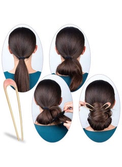 DanziX 12Pcs U Shaped Hair Pins,DanziX Vintage Metal Hair Pins French Hair Pins Fork Sticks Hair Chignon Hair Chopsticks Hair Styling Accessory for Woman Girls  - Image 3