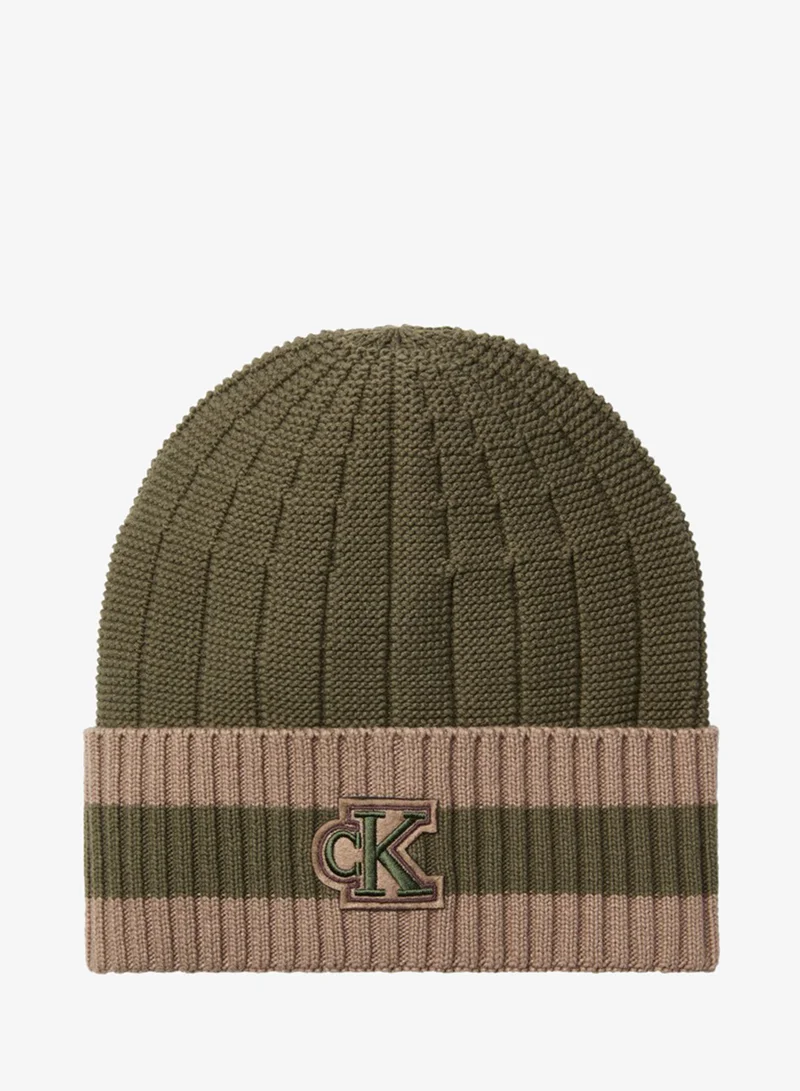 Monogram Patch Tipped Cuff Beanie