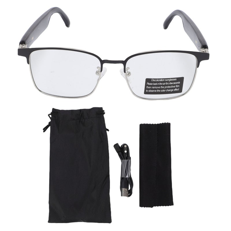 AI Translation Smart Glasses Bluetooth V5.4 172 Languages Wireless Headphone Glasses Anti Blue Light for Music Calls Travel Driving Meeting - Image 1